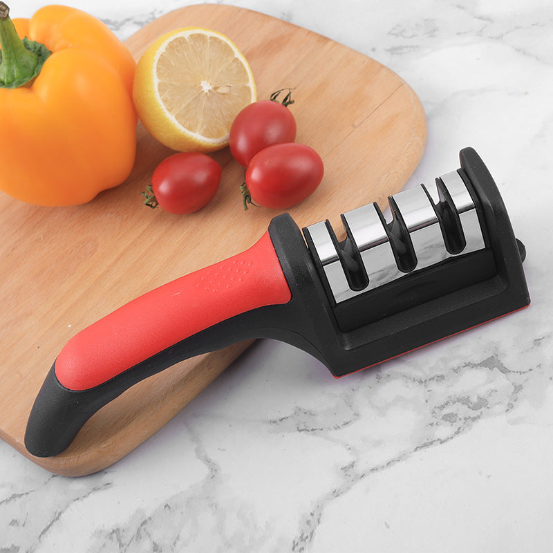 Multifunctional manual knife sharpener