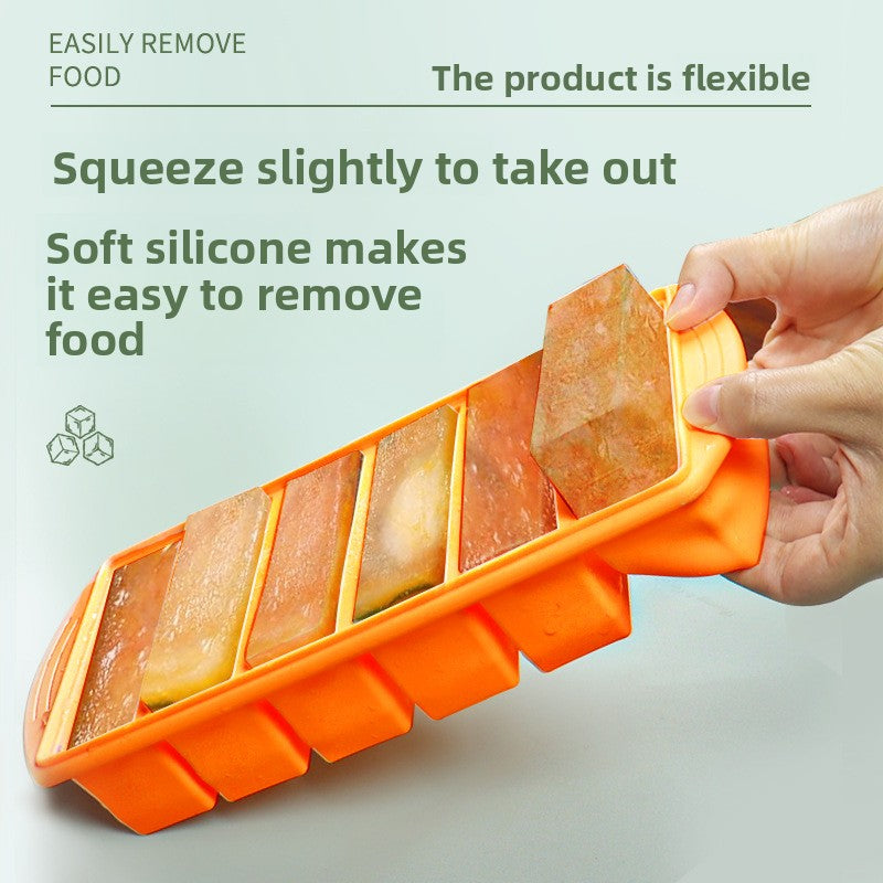 Meal prep silicone block molds