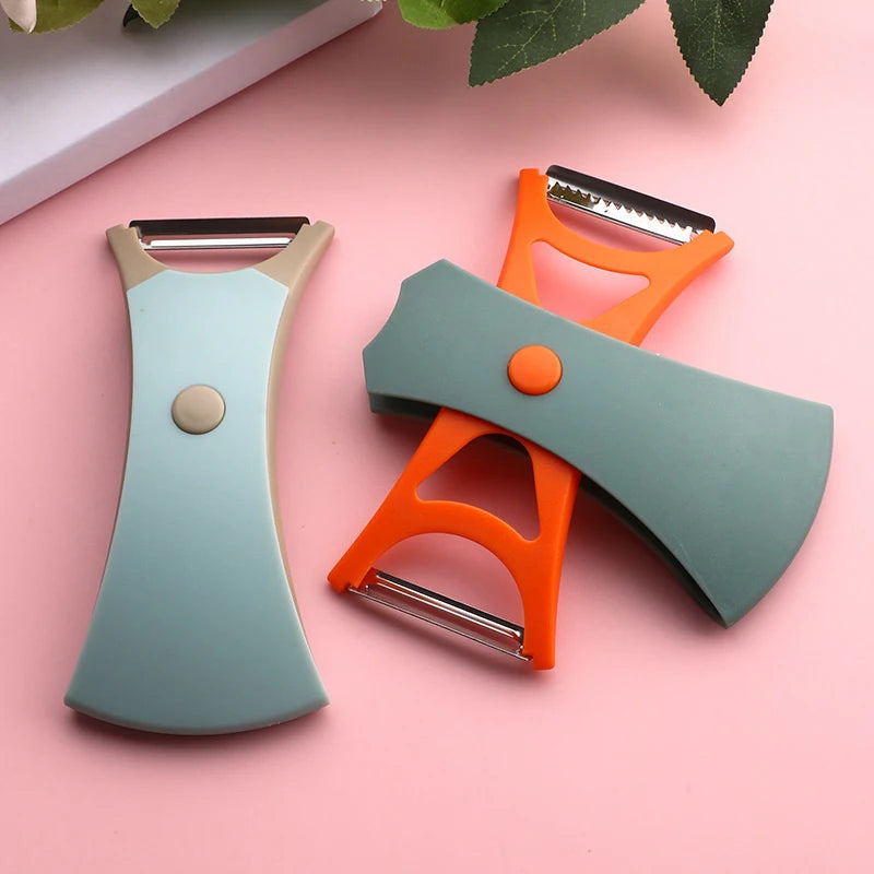 Easy-to-use Peeler Efficient 2-in-1 Fruit Vegetable Peeler Set with Stainless Steel Blades Multifunctional Kitchen for Kitchen