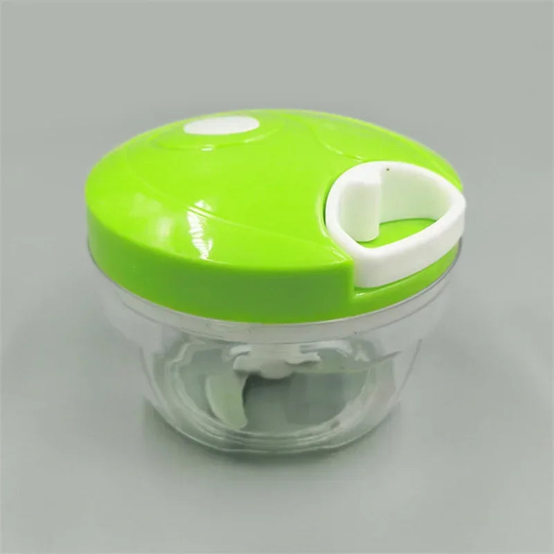 Food Shredder Processor Mini Manual Rope Garlic Cutter Meat Mincer Vegetable Onion Cutter Garlic Masher Kitchen Tools Portable
