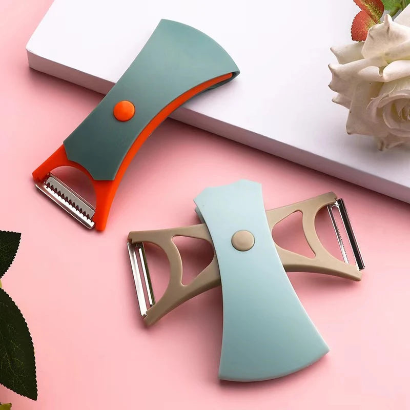 Easy-to-use Peeler Efficient 2-in-1 Fruit Vegetable Peeler Set with Stainless Steel Blades Multifunctional Kitchen for Kitchen