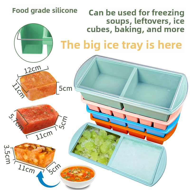 Meal prep silicone block molds