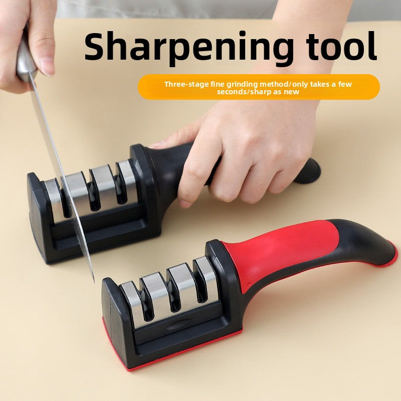 Multifunctional manual knife sharpener