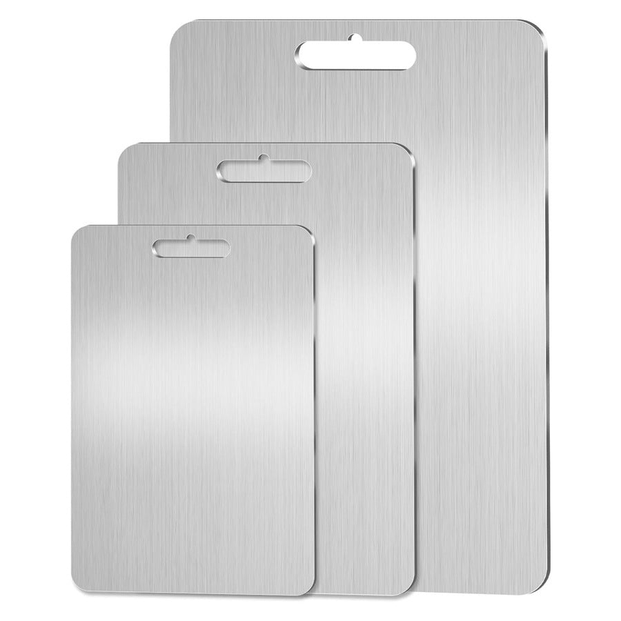 Cross-border Amazon Titanium Cutting Board Pure Titanium Household Medical Grade Cutting Board Anti-mildew Double-sided Cutting Board Titanium Cutting Board